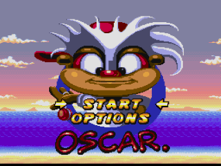 Oscar title screen for Super Nintendo